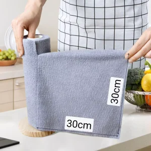 Quick Dry Microfiber Multi Purpose Cleaning Cloths Tear Away Roll for Dish Washing Glass Car Wash Kitchen Towels