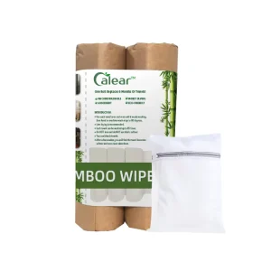 Re-usable Eco-Friendly Square Bamboo Towel Roll Organic Washable Multipurpose Dish Cloths Quick Dry Kitchen Use