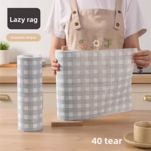 Ready Made Thickened Non Woven Fabric Kitchen Cleaning Cloths Lazy Square Wet Dry Disposable Household Washable Rag