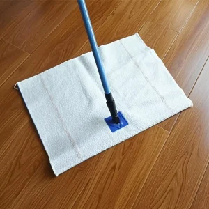 Recyclable 50*70cm Cotton Antibacterial Biodegradable 220gsm Floor Cleaning Cloths for Household Use