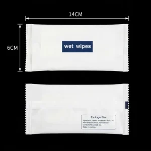 Refreshing Lemon Antibacterial Hand Wipes Individually Sealed Eco Friendly Biodegradable Fabric Extra Soft Cleansing