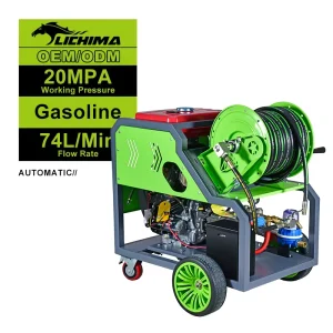 Remote Control Petrol Jet Wash Pressure Washer Drain Snake Cleaner Sewing Jetting Machine With High Pressure Hose