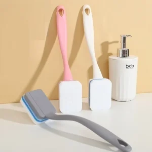 Replaceable Head Nano Sponge Long Handle Brush Bathroom Floor Cleaning Soft Scrub Toilet Household Cleaning Tools