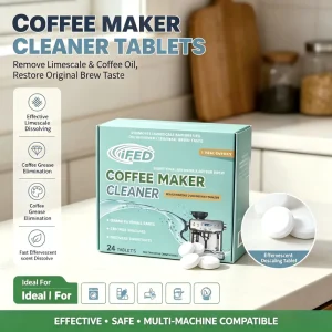 Residue Remover Descaler Effective Maintenance Tabs for All Makers Thorough Clean Coffee Machine Tablets