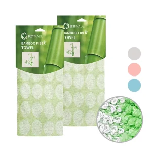 Reusable Bamboo Fiber Household Cleaning Cloth Microfiber Kitchen Multi Purpose Towel