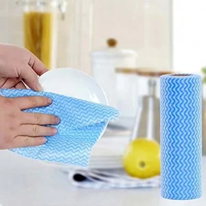 Reusable Eco Friendly Non Woven Square Kitchen Cleaning Cloths Quick Dry Multipurpose