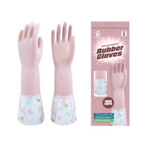 Reusable Household Rubber Latex Gloves 10 Colors Available or Customized Extra Long Kitchen Cleaning Gloves Offer