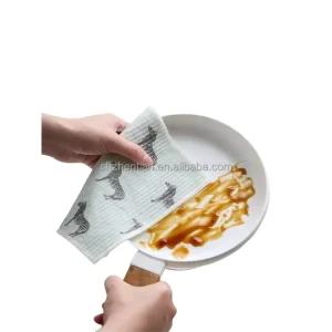 Reusable Kitchen Dish Cloths Super Absorbent Cellulose Sponge Cloths Dishwasher Safe Multi-Purpose Cleaning Cloths