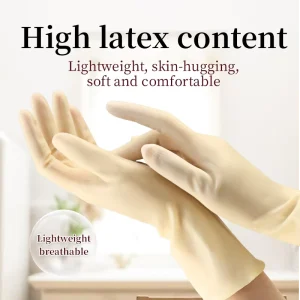 Reusable Latex Kitchen Cleaning Gloves S L Size Waterproof for Household Dishwashing Safety