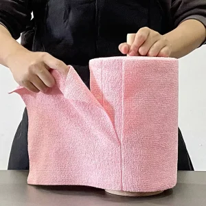 Reusable Microfiber Cleaning Cloth Roll Eco Friendly Washable Paper Towel Replacement Absorbent Tear Off Kitchen Dish Rags