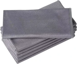 Reusable Microfiber Cleaning Cloths for Cleaning Windows Glasses Mirrors Screens Stainless Steel 16x16inch