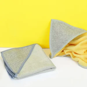Reusable Microfiber Gap Scrub Towel Thickened Scrape Edge Cloth for Kitchen Auto Bathroom Narrow Dead Space Cleaning