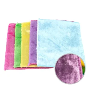 Reusable Non Stick Oil Microfiber Kitchen Rags Cleaning Cloth Dish Towels