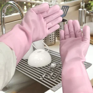 Reusable Silicone Household Gloves Kitchen Accessories for Dishes Washing Pet Gloves for Dog Bath Washing