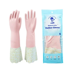 Reusable Thick Soft High Elasticity Waterproof Multi Purpose Dish Washing Cleaning Gloves Non Slip Latex for Home
