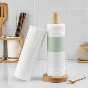Reusable Unbleached Dish Paper Towels Dry Washable Cloths for Kitchen Cleaning