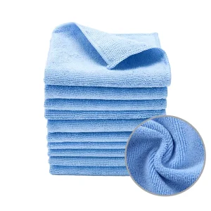 Reusable Warp Knitted Microfiber Cleaning Towels Quick Dry Lint Free Dish Cloths