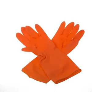 Reuse waterproof cleaning gloves rubber household gloves in kitchen