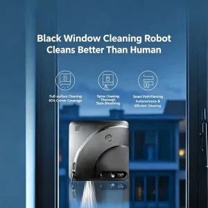 Robotic Fully Automatic Glass Cleaner 5 Modes Water Spray Brushless Motor for Household Outdoor Hotel Use Electric APP Control