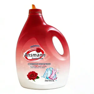 Rose Scent Laundry Detergent Liquid Cleans and Protects Fabrics Long Lasting Fragrance All Day Deep Clean