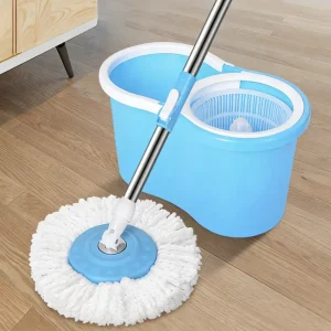 Round Head Mopping Set Telescopic Handle Mop Bucket Spin Bucket Household Cleaning Floor Twist Mop for Home