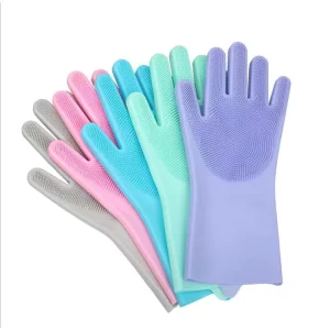 Rubber Heat Resistant Cleaning Kitchen Gloves Gel Household Gloves for Kitchen