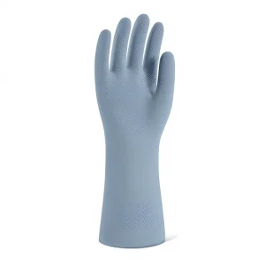 Rubber Reusable Cleaning Gloves 4 Pairs for Dishwashing and Household Cleaning Flocked Lining Non Slip Grip Unisex