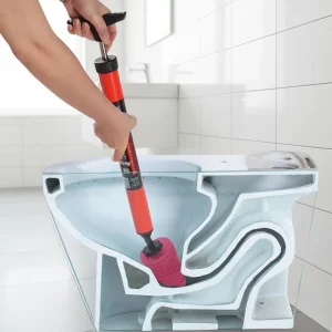 Rubber Toilet Plunger Portable Bathroom Tool for Household Cleaning