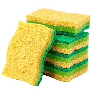S Shape Kitchen Dishes and Household Cleaning Sponge Scouring Pad