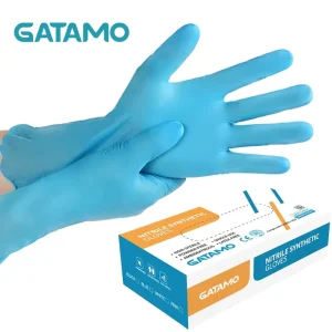 SS011 Synthetic Nitrile Gloves Kitchen Household Examination Powder Free Disposable Blended Nitrile Gloves