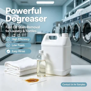 SX2159 Odorless Oil Remover Degreaser APEO Free Textile Scouring Agent for Garment & Hotel Linen Washing