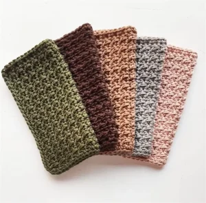 SZ1394 Kitchen Accessories Handmade Cleaning Rags Crochet Knitted Dish Towels for Kitchen Absorbent Dish Cloth Hand Towel