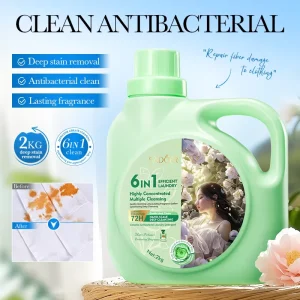 Sadoer Camellia Fragrance Bacteriostatic Clean Laundry Detergent (Bottle) Foreign Language Version 2kg 15 30% for Ingredients