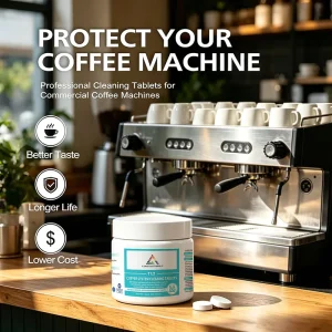 Safe Formula 1.2g Coffee Stain Removal Cleaning Tablets for All Espresso Machines
