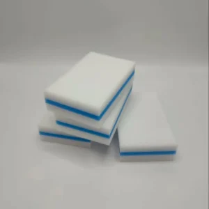 Sandwich 3 Layer Melamine Foam PU Sponge Eco Friendly Kitchen Scrubber Customized Scouring Pad OEM for Eraser 98% Water