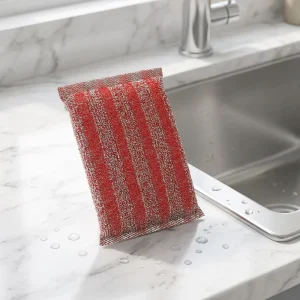 Scratch Free Double Sided Colorful Kitchen Cleaning Sponge Dish Washing Scouring Pad