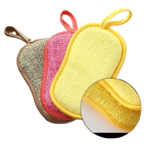 Scratch Free Eco Material Scouring Pad Dish Kitchen Cleaning Microfiber Scrub Sponge Stain and Odor Resistant Kitchen Sponge Scrub