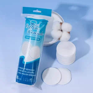Self Care 100pcs 5.8cm Cotton Pads Ultra Gentle Viscose Makeup Remover Wipes Home Spa Experience Daily Wellness Ritual
