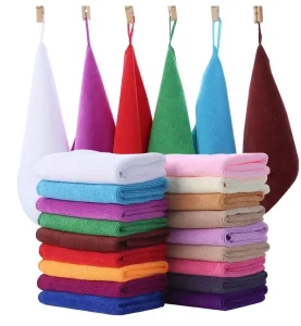 Shaohua Hanging Woven Microfiber Kitchen Towels Quick-Dry Super Absorbent Non-Stick Oil Resistant Reusable Dish Cloths Home