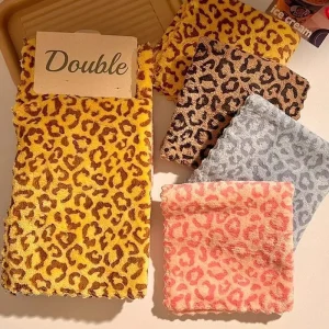 Shaohua Leopard Polyester Kitchen Dish Cloth Reusable Super Absorbent Lint Free Quick Dry Oil Removing Cleaning Dish Towel