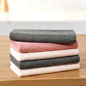 Shaohua Woven Microfiber Cleaning Rag Quick Dry Eco Friendly Super Absorbent Polyester Kitchen Towels Dish Cloths