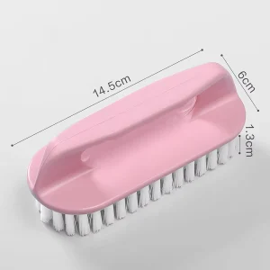 Shoe Hard bristled Washing Plastic Household Multi hand Cleaning Laundry Brush with Handle Bathroom Brush