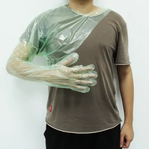 Shoulder Long Veterinary Insemination Gloves Disposable Arm Plastic Poly PE Gloves LDPE Veterinary Gloves for Cattle Animal