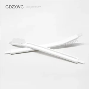 Shower Tile Crevices Cleaning Brush Kitchen Stiff Bristles White Food Utensil 2in1 End Scraper Vegetable Slicer Blade Brush