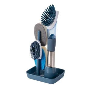 Silicone Dish Brush for Kitchen with Soap Dispenser