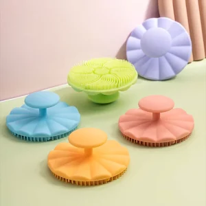 Silicone Face Wash Brush Scrubber Gentle Cleaning Facial Cleansing Brush Exfoliator Face Scrub Brush