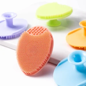 Silicone Facial Cleansing Brush, Face Exfoliator, Blackhead Acne Pore Pad, Cradle Cap Face Wash