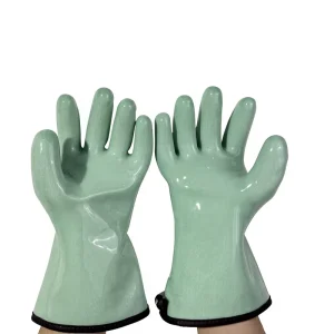 Silicone Full Coated Kitchen Safety Gloves Anti High Temperature