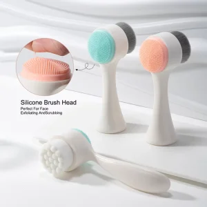 Silicone Manual Facial Cleansing Brush Set Face Cleaning and Massage Brush for Single Use C0380
