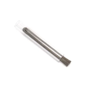 Silver Manicure Stainless Steel Nail Cleaning Brush Tungsten Carbide Nail Drill Bits Cleaner Scalable Metal Nail Brushes